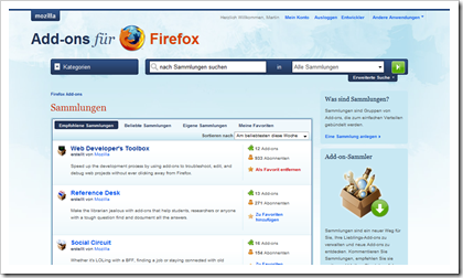 Mozilla Firefox Add-on Collections