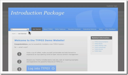TYPO3: Das Introduction Package, die neue Demo-Website