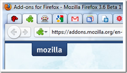 Firefox mit Extension "App Tabs"