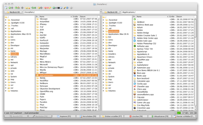 muCommander Dateimanager (Screenshot)