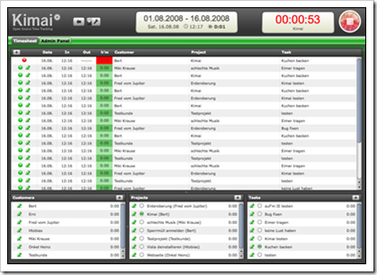 Kimai Timesheet