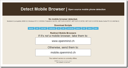 Detect Mobile Browser